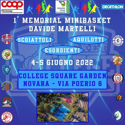 Basket College Novara presenta il 1° Memorial Davide Martelli